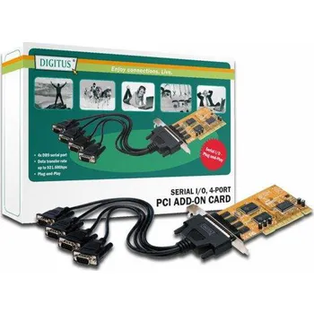 Digitus PCI řadič - 4x sériový port DB9 (DS-33002A)