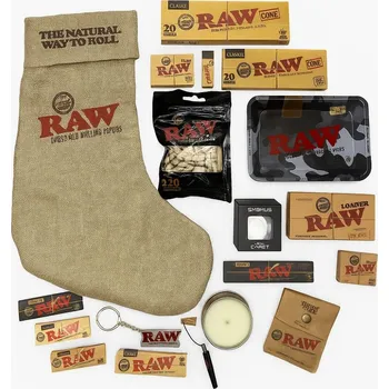 RAW vánoční ponožka - Santa sock - dárková sada