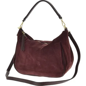 Kabelka Dámská kožená kabelka Laura Biaggi 66-6731 - bordó