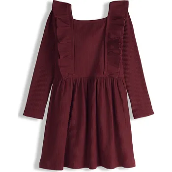 Dívčí šaty GATE Žebrované šaty s volánky 4Y 825-0617/582