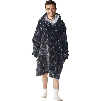 Cozy Noxxiez Hřejivá televizní mikinová deka s kapucí pro teenagery a dospělé