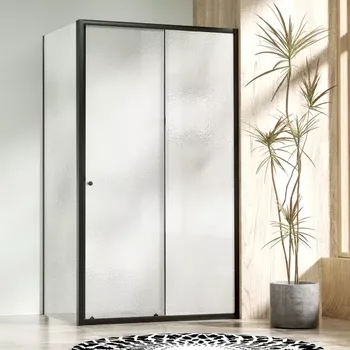 NICOL COMBI Black 100x70 grape Sprchový kout s posuvnými dveřmi