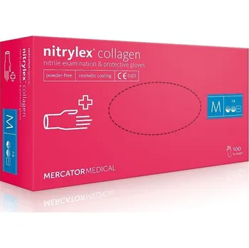 Pracovní rukavice Mercator Medical | Rukavice MERCATOR NITRYLEX Collagen 100 ks - XL 060004
