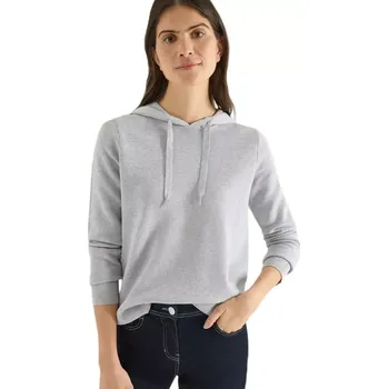 Dámská mikina Dámská pletená mikina s kapucí Cecil 303628 stříbrná velikost XL