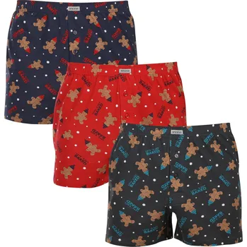 Trenýrky Andrie 3PACK pánské trenky vícebarevné XXXL