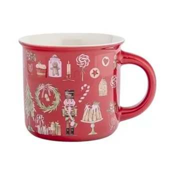 KUBEK PROSTY Z WYWINIĘTYM RANETM NBC 390 ML DEK. ŚWIĘTA