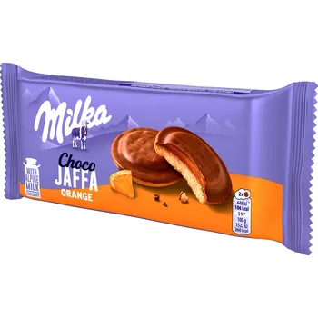 Výhodná cena Milka Jaffa piškoty pomerančové, mléčná čokoláda 147 g