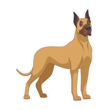 Samolepicí dekorace na vozidlo Barevný pes 051 pravá Doga (8,3 x 10) SAMOLEPKA NA AUTO, NÁLEPKA, FÓLIE, POLEP, TUNING, VLASTNÍ TEXT, TISK, AUTOSAMOLEPKY.cz, POLEPY, OBRÁZEK, LOGO, 3D STICKERS