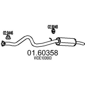 Auto-moto Zadní tlumič výfuku MTS 01.60358