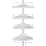 Teleskopická police do koupelny BLAKO, bílá