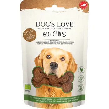 Krmivo pro psa 150g Dog's Love bio chipsy s bio drůbežím masem pro psy