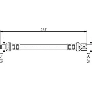 Brzdová hadice Brzdová hadice BOSCH 1 987 476 564
