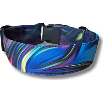 Obojek pro psa Softshellový obojek pro psa - DUHOVÝ INKOUST, S, 2 cm