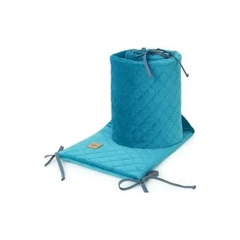 Dětsný nábytek Mantinel do postýlky Velvet 180x28cm - zelený; zelená; duté vlákno, velvet