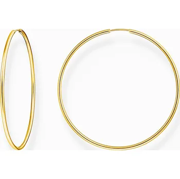 Náušnice Thomas Sabo CR729-413-39 Gold-plated hoop earrings 60 mm