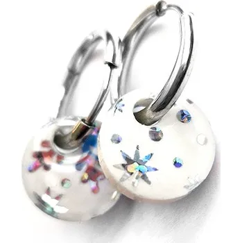 Náušnice SWITCH IT Ice mini Kroužek: klasik stříbrný (14 mm) variabilní náušnice