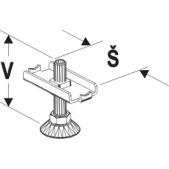 Prodejní regál Podpěra stojiny 60mm - 2260