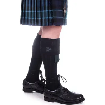 St. Kilda Podkolenky s výšivkou – lev ve skoku – černá/černá Barva: Černá, Velikost: S