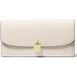Michael Kors kožená peněženka Hamilton Continental krémová