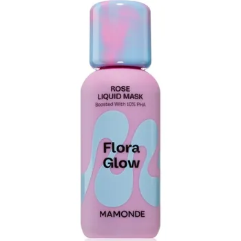 Pleťová maska MAMONDE Flora Glow Rose Liquid Mask hydratační pleťová maska s exfoliačním účinkem 80 ml