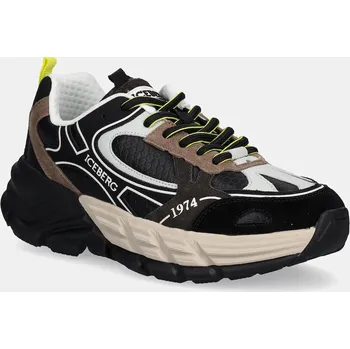 Pánské tenisky Kožené tenisky Iceberg ICB-One IU17060S hnědá 89X, EUR 44