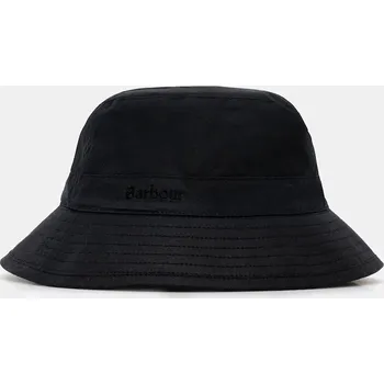 Klobouk Bavlněný klobouk Barbour Wax Sports černá barva, MHA0001 59X, vel. M