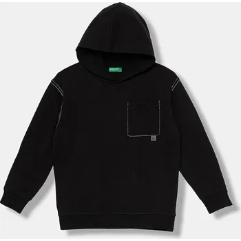 Chlapecká mikina Dětská mikina United Colors of Benetton 3NBMC205A.G.seasonal černá 99X, vel. 130