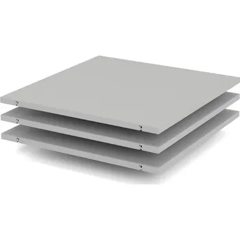 police Police ke skříním Lutta - 3 ks, šedá