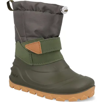 Dívčí zimní obuv Barefoot dětské sněhule Lurchi - Jan Olive zelené Velikost: 33