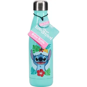 Nerezová láhev na pití Disney|Lilo & Stitch: Dovolenková nálada (objem 460 ml)