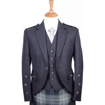 Dámské sako St. Kilda Sako Braemar s vestou - tmavě šedé Velikost: 48R