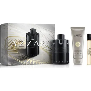 Pánský parfém Azzaro The Most Wanted Azzaro The Most Wanted Intense parfémovaná voda 100 ml + Azzaro The Most Wanted Intense parfémovaná voda 10 ml + Azzaro Wanted sprchový gel a šampon 2 v 1 75 ml