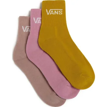 Dámské ponožky ponožky 3 páry VANS Classic Half Crew, Pink Dawn - L