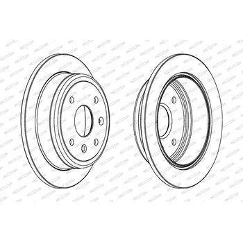 Brzdový kotouč Brzdový kotouč FERODO DDF1606C