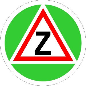 Samolepka na auto Začátečník - barevná (9 x 9cm) NÁLEPKA, FÓLIE, POLEPY, TUNING, VLASTNÍ TEXT, TISK, AUTOSAMOLEPKY.cz, SAMOLEPKY, OBRÁZEK, LOGO, VÝROBA, PRODEJ