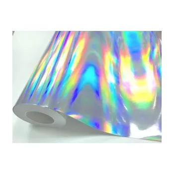 Polep vozidla Fantasy rainbow silver PRIME, stříbrná zrcadlová duhová folie s holografickým efektem (61 x 100) SAMOLEPKA NA AUTO, NÁLEPKA, FÓLIE, POLEP, TUNING, VLASTNÍ TEXT, TISK, AUTOSAMOLEPKY.cz, POLEPY, OBRÁZEK, LOGO, 3D STICKERS