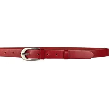 Opasek PENNY BELTS Kožený opasek 2507-93 červený - 75 cm