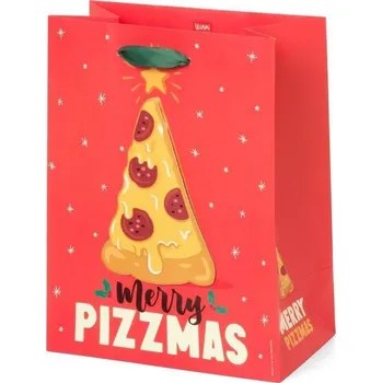 Dárková taška Legami Christmas Gift Bag - Medium - Pizza uni