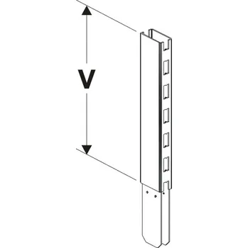 Prodejní regál Nástavec stojiny 60x30mm/200mm - 2253