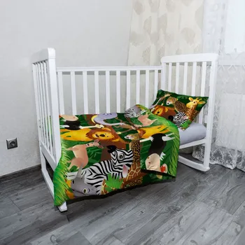 Povlečení Sablio Dětské povlečení do postýlky Zvířátka Varianta: 40x60/100x135 cm