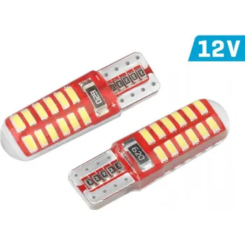 Autožárovka 2ks LED 12V W5W čirá CANBUS