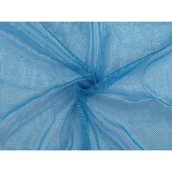 Síťka elastická / síťovaný úplet s leskem modrá sytá 1 m