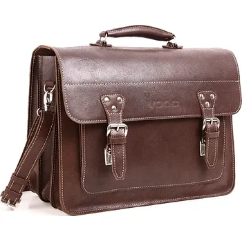 Pánská aktovka VOOC Velká business taška z pravé kůže; hěndá