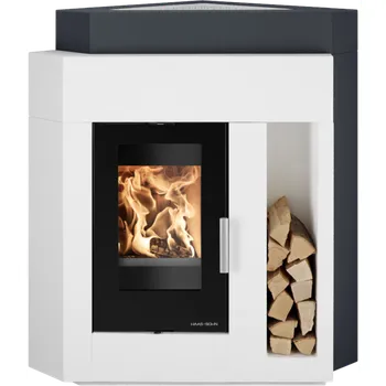 Krbová kamna Haas+Sohn Rukov s.r.o. HAAS+SOHN PINUS II ROHOVÝ krbová stavebnice s krbovou vložkou PINUS AL , 3,1-8,8 kW, smaltovaná dvířka, rohové provedení