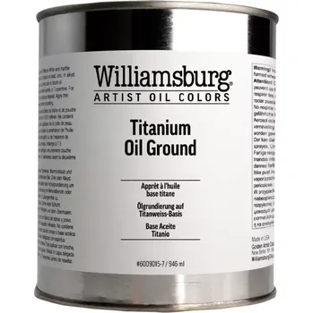 Olejová barva Williamsburg Titanová olejová barva 32 oz plechovka - 946 ml