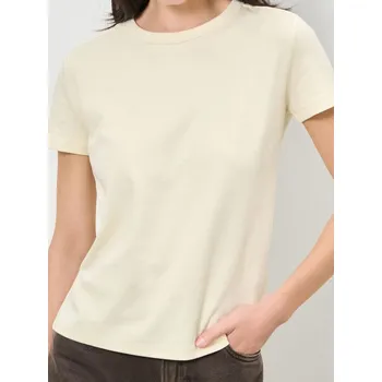 Dámské tričko Sinsay - Bavlněné tričko - béžová - 500EU-02X - 500EU-02X-XL