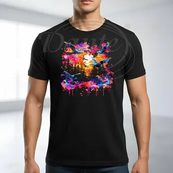 Dante Tričko PTAČÍ LES color,S