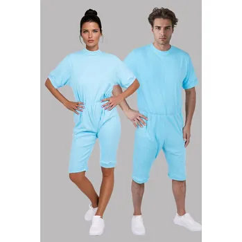 Dámský overall 2P SERVIS Overal Inko Short se zipem v rozkroku Modrá M