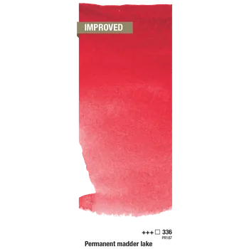 Vodová barva Rembrandt akvarelové barvy 10 ml tuba 336-Permanentná madder (2)
