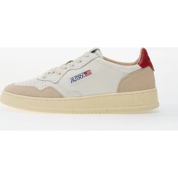 Pánské tenisky Tenisky Autry Medalist Low Man Leat/ Suede White/ Red EUR 43